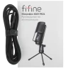 Микрофон Fifine K669 PRO1, проводной, настольный, USB Type-C, черный