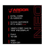 15.6" Ноутбук ARDOR GAMING NEO N15-I5ND402, Intel Core i5-12600H, RAM 16 ГБ, SSD 1ТБ, GeForce RTX 4050 - 6 ГБ, без ОС