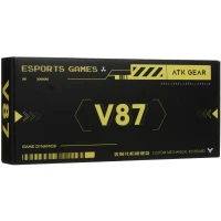 Клавиатура проводная + беспроводная VGN V87, черный, зеленый, серый