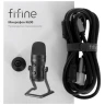 Микрофон Fifine K690, проводной, настольный,  jack 3.5 мм, черный