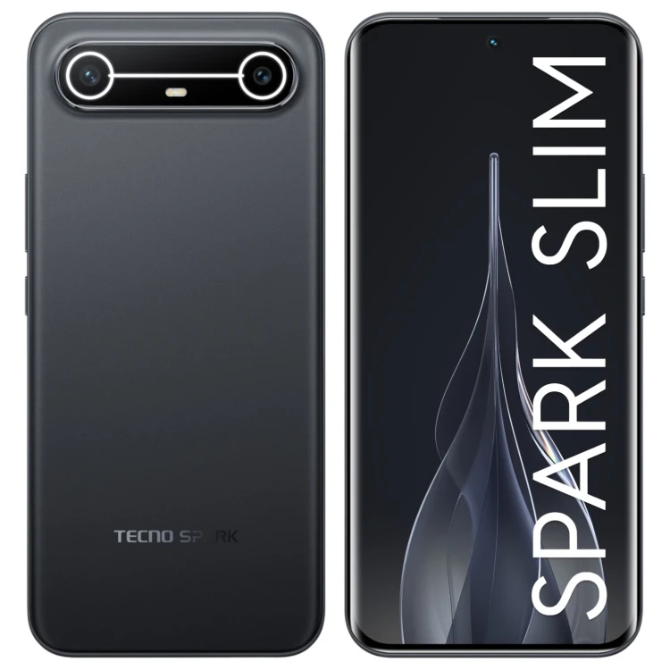 6.78" Смартфон Tecno SPARK Slim 8/256 ГБ, AMOLED, NFC, 4G, 5160 мА*ч, черный