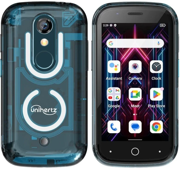 3" Смартфон Unihertz Jelly Star 8/256 ГБ, 854x480, IPS, 60 Гц, 2000 мА*ч, синий