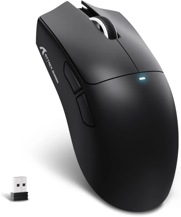 Мышь беспроводная/проводная Attack Shark X11SE [Shark X11SE Black] черный