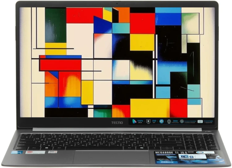 15.6" Ноутбук Tecno Megabook T15RA,Intel Core i5-13420H,LPDDR4-16 ГБ,SSD 512 ГБ,Intel Iris Xe Graphics,Win 11 Home 15.6" Ноутбук Tecno Megabook T15RA,Intel Core i5-13420H,LPDDR4-16 ГБ,SSD 512 ГБ,Intel Iris Xe Graphics,Win 11 Home