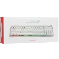 Клавиатура проводная ARDOR GAMING Blade 98, RGB, Kailh Red V2, белый, [AG-ODM-B98-Red-W]