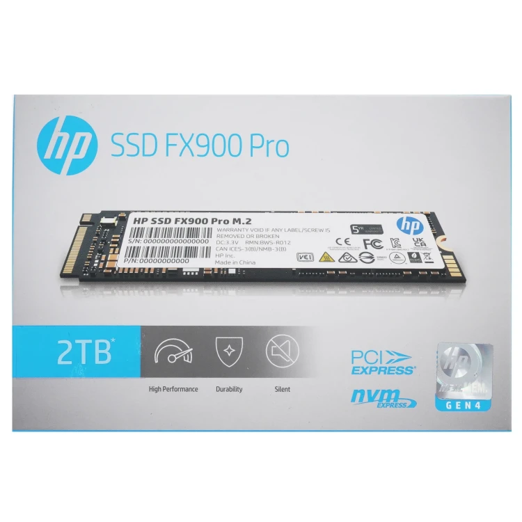 2000 ГБ M.2 NVMe накопитель HP FX900 Pro [4A3U1AA#ABB], PCIe 4.0 x4