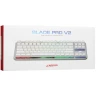 Клавиатура проводная ARDOR GAMING Blade PRO V2, RGB, Kailh Red V2, белый, [AG-ODM-B87-Red-W]