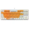 Клавиатура проводная Red Square Alumix TKL Classic Gooseboard, белый/оранжевый