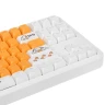 Клавиатура проводная Red Square Alumix TKL Classic Gooseboard, белый/оранжевый