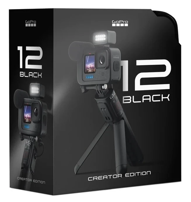 Экшн-камера GoPro HERO 12 Black Creator Edition, Bluetooth, Wi-Fi, экран, 1720 мА*ч, черный