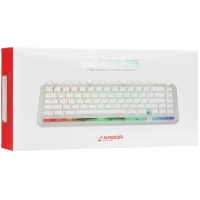 Клавиатура проводная ARDOR GAMING Blade 75, RGB, Kailh Red V2, белый, [AG-ODM-B75-Red-W]