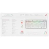 Клавиатура проводная ARDOR GAMING Blade 75, RGB, Kailh Red V2, белый, [AG-ODM-B75-Red-W]