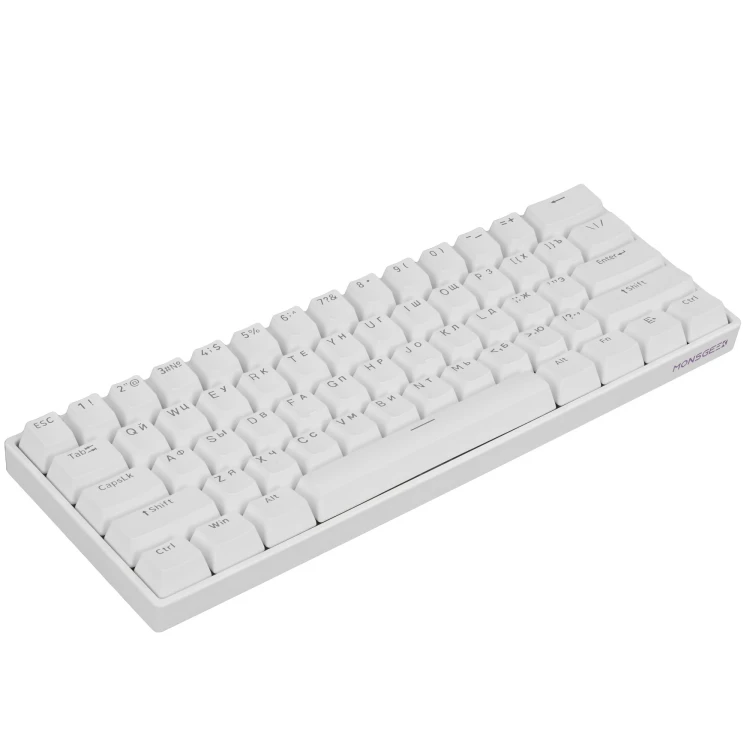 Клавиатура проводная AKKO MonsGeek FUN60 Pro HE, магнитная, RGB, белый