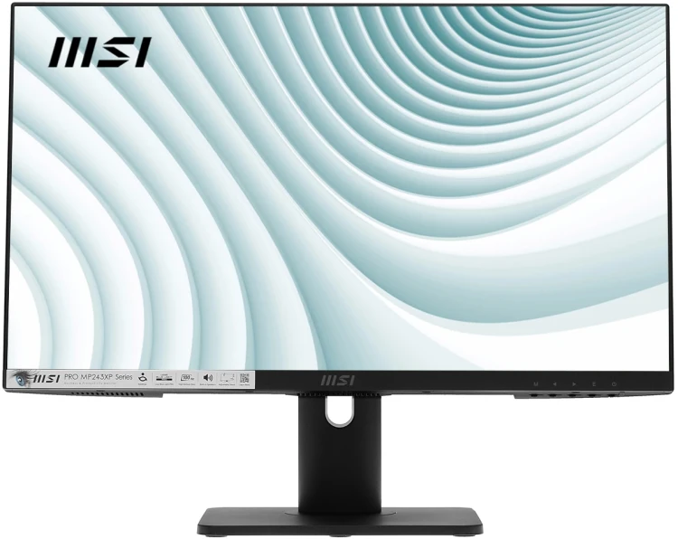 Монитор MSI PRO MP243XP, 1920x1080, 100 Гц, IPS, LED, 1000:1, 300 Кд/м², черный Монитор MSI PRO MP243XP, 1920x1080, 100 Гц, IPS, LED, 1000:1, 300 Кд/м², черный