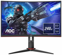 Монитор AOC C32G2ZE/BK, 1920x1080, 240 Гц, *VA, черный/красный