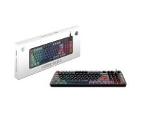 Клавиатура проводная MSI FORGE GK110, мембранная, черный, красный, серый