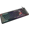 Клавиатура проводная MSI FORGE GK110, мембранная, черный, красный, серый