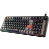 Клавиатура проводная MSI FORGE GK110, мембранная, черный, красный, серый