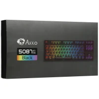 Клавиатура проводная Akko 5087S, механическая, RGB, ANSI, черный