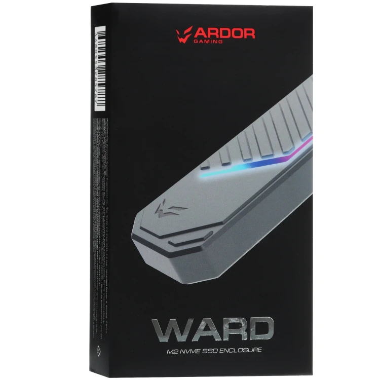 M.2 Внешний бокс ARDOR GAMING WARD, USB 3.2 Gen 1 Type-C, алюминий M.2 Внешний бокс ARDOR GAMING WARD, USB 3.2 Gen 1 Type-C, алюминий