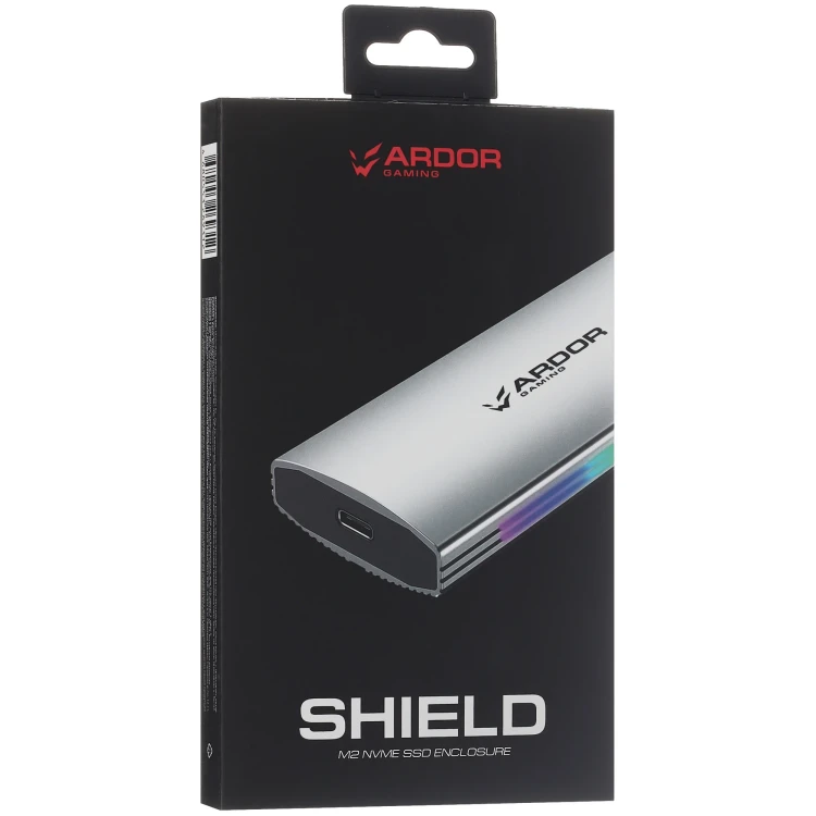 M.2 Внешний бокс ARDOR GAMING Shield M2R2-G2, USB 3.2 Gen 1 Type-C, алюминий M.2 Внешний бокс ARDOR GAMING Shield M2R2-G2, USB 3.2 Gen 1 Type-C, алюминий