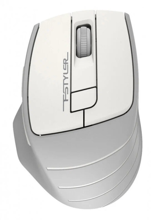 Мышь A4Tech Fstyler FG30 белый/серый оптическая (2000dpi) беспроводная USB (6but) Мышь A4Tech Fstyler FG30 белый/серый оптическая (2000dpi) беспроводная USB (6but)