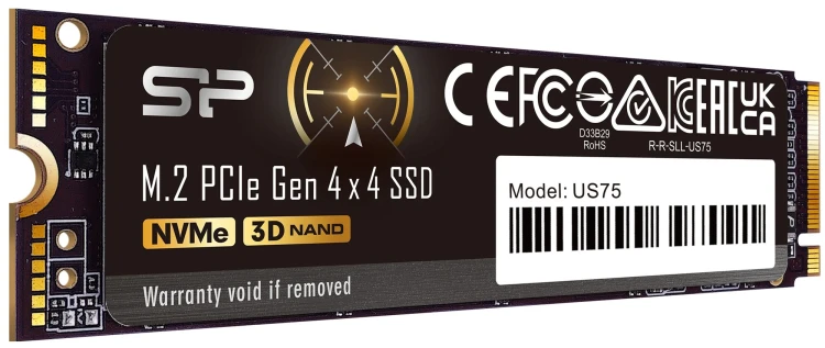 1000 ГБ M.2 NVMe накопитель Silicon Power US75 [SP01KGBP44US7505]