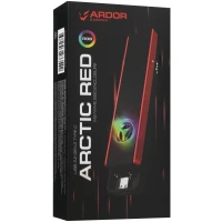 M.2 Внешний бокс ARDOR GAMING M2 Arctic Red, USB 3.2 Gen 2 Type-C, металл