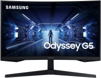Монитор Samsung Odyssey G5 C27G55TQWI, 2560x1440, 144 Гц, *VA, черный