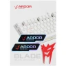 Клавиатура проводная ARDOR GAMING Blade, RGB, Kailh Red, белый, [AG-FL-B104Red-W]