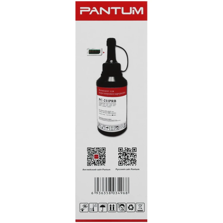 Тонер Pantum PC-211PRB + чип черный Тонер Pantum PC-211PRB + чип черный