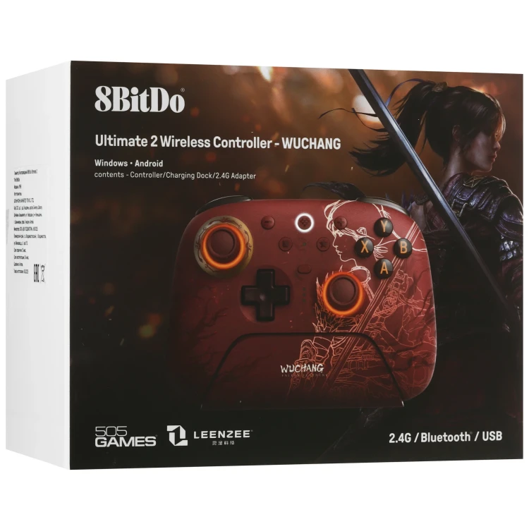 Геймпад беспроводной/проводной 8BitDo Ultimate 2 Wuchang красный Геймпад беспроводной/проводной 8BitDo Ultimate 2 Wuchang красный
