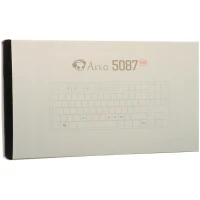 Клавиатура проводная Akko 5087S, механическая, бежевый/коричневый