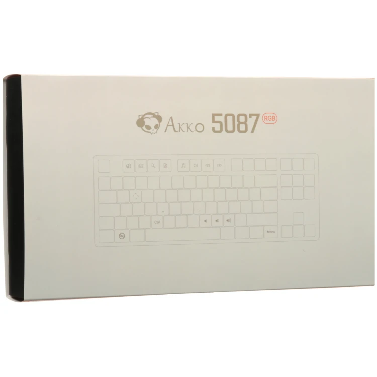 Клавиатура проводная Akko 5087S, механическая, бежевый/коричневый Клавиатура проводная Akko 5087S, механическая, бежевый/коричневый
