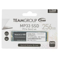 256 ГБ M.2 NVMe накопитель TEAMGROUP MP33 [TM8FP6256G0C101], PCIe 3.0 x4