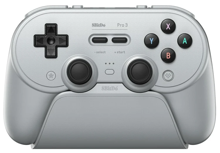 Геймпад беспроводной 8BitDo PRO 3 серый, Android, iOS, MacOs, Nintendo Switch